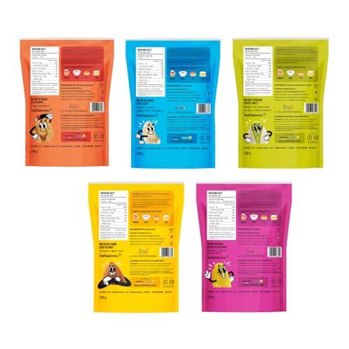 Zoff Zoff Premium Daily Needs Mixed Dry Fruits Combo - Almonds, Cashews, Raisins, Roasted Pistachios, & Walnut Halves 250g Each | Premium Zip Lock Pouch | Net weight - 1.25Kg