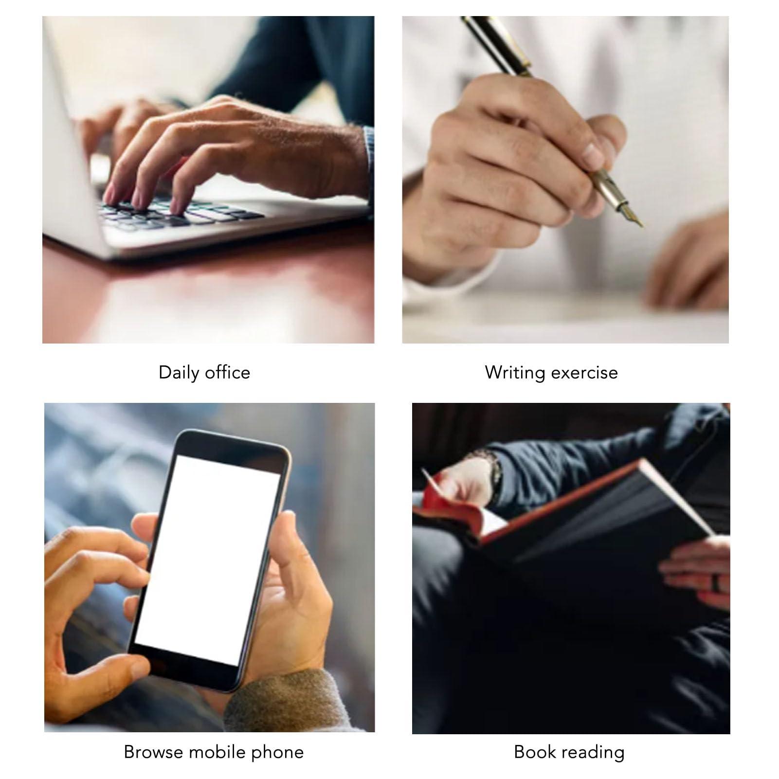 LJCM Thumb Compression Sleeve, Adjustable Fixed Force Elastic Thumb Support Brace Liner Supportive Thin with Hook and Fastener for Sprains (Right Hand S)