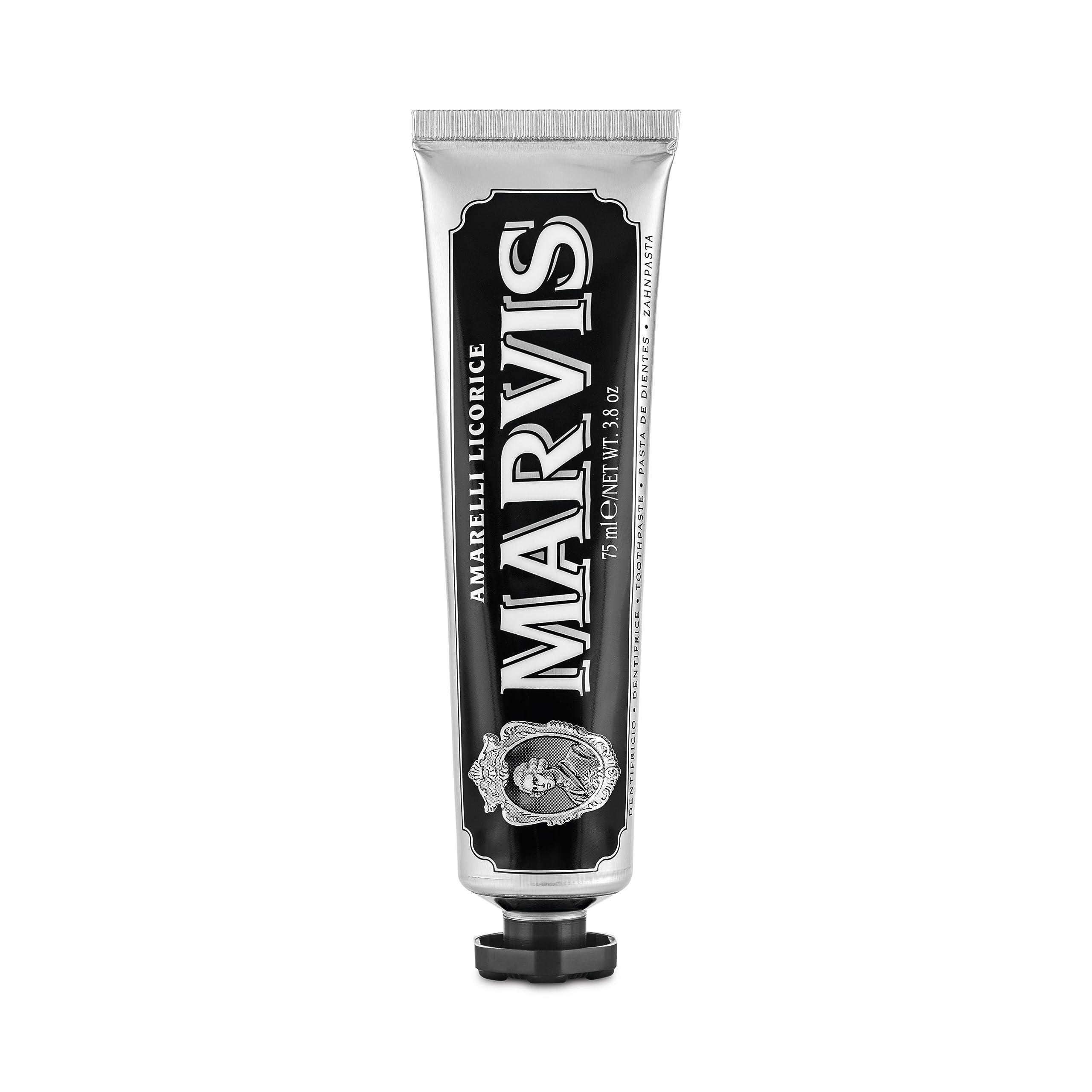 Marvis Marvis Amarelli_Licorice Mint Toothpaste, 3.8 Oz, Tartar, Fresh Breath, Plaque