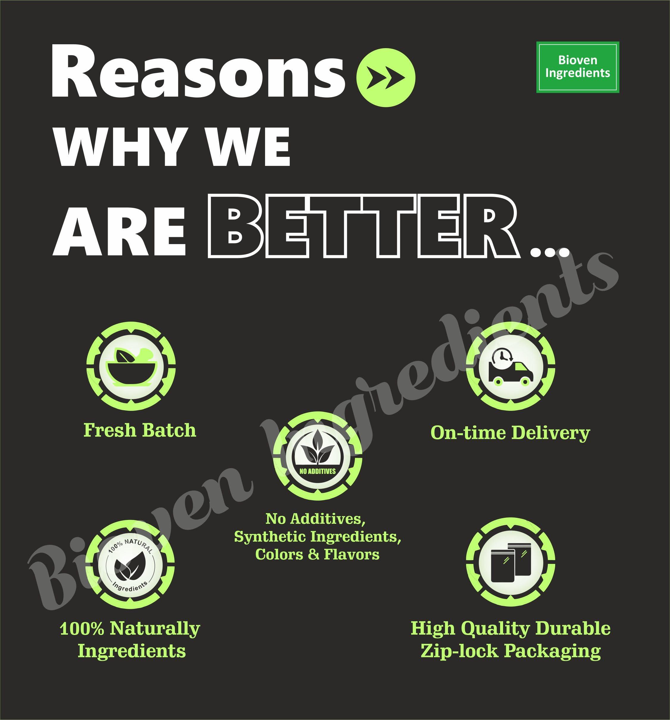 Bioven Bioven Ingredients Natural Vitamin A Powder, 100% Natural Beta Carotene by Bioven Ingredients, 100% Natural Non-GMO Supplement, No Preservatives, Sugar, Gluten or Dairy Free Powder