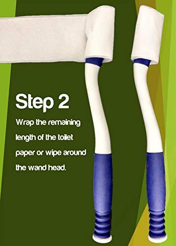 BodyHealt BodyHealt Toilet Aid & Wipe Aid - Toilet Aids Tools, Long Reach Comfort Wipe. Bottom Buddy Toilet Wiping Aid - Ideal Daily Living Self Assist Toileting Aid for Disabled - Wipe Extender(Color May Vary)