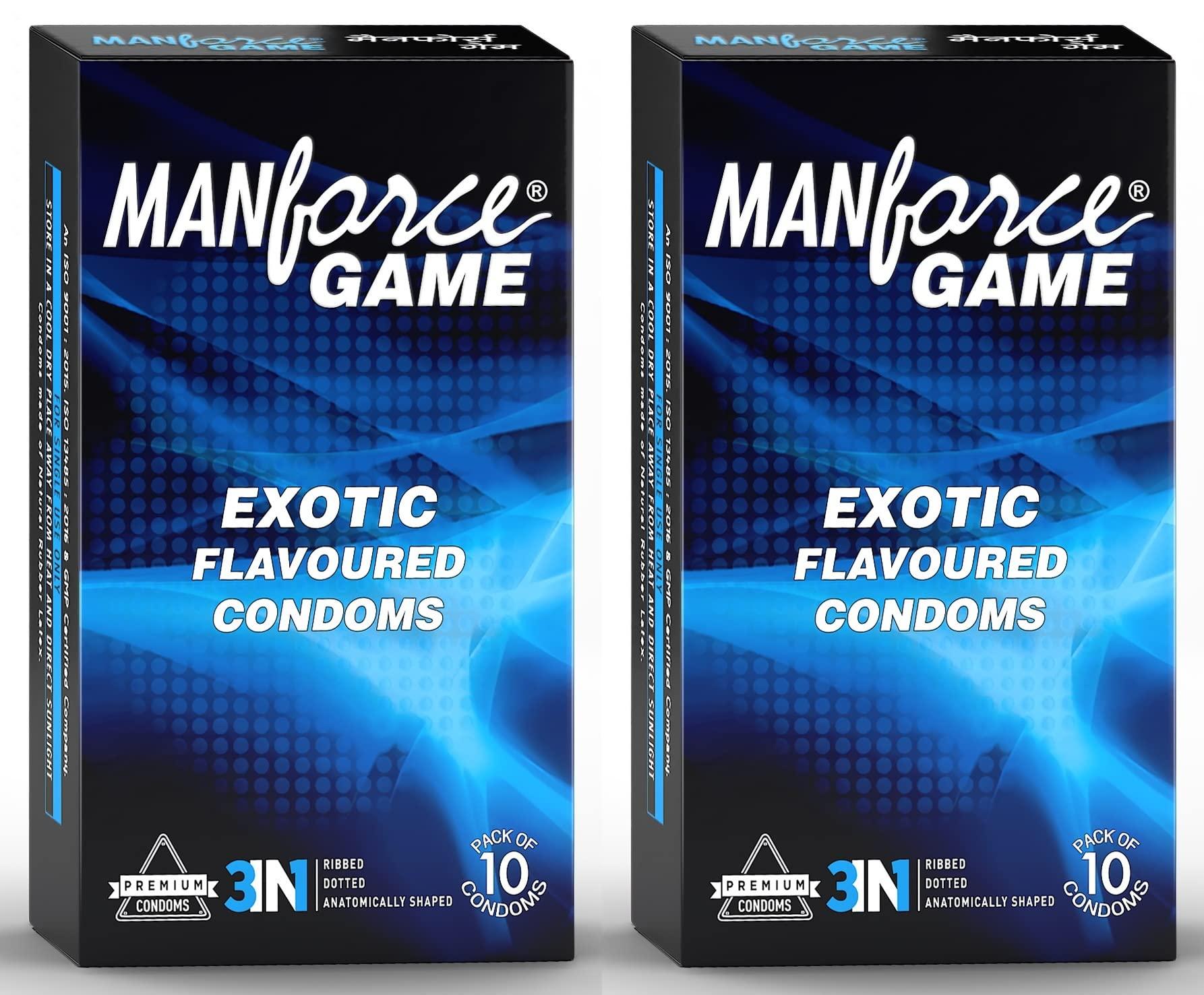 Manforce Manforce GAME Condoms, 10 Pieces x Pack of 2