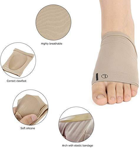 Kshavi ®Kshavi Arch Support Sock with Comfort Gel Pad, Arch Brace for Flat Feet,Plantar Fasciitis Sleeves Shoe Insert Insole, Helps Foot Pain Relief for Unisex