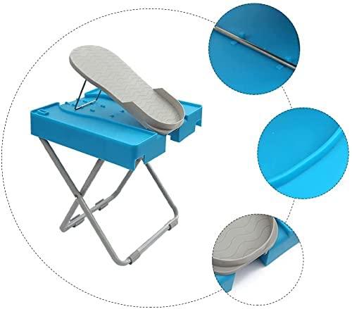 VENIVA VENIVA Salon Step Pedicure Stand, Adjustable Foot Rest Home Pedicure Foot Rest Shower Foot Rest The Beauty Footrest with Led Magnifier for Easy