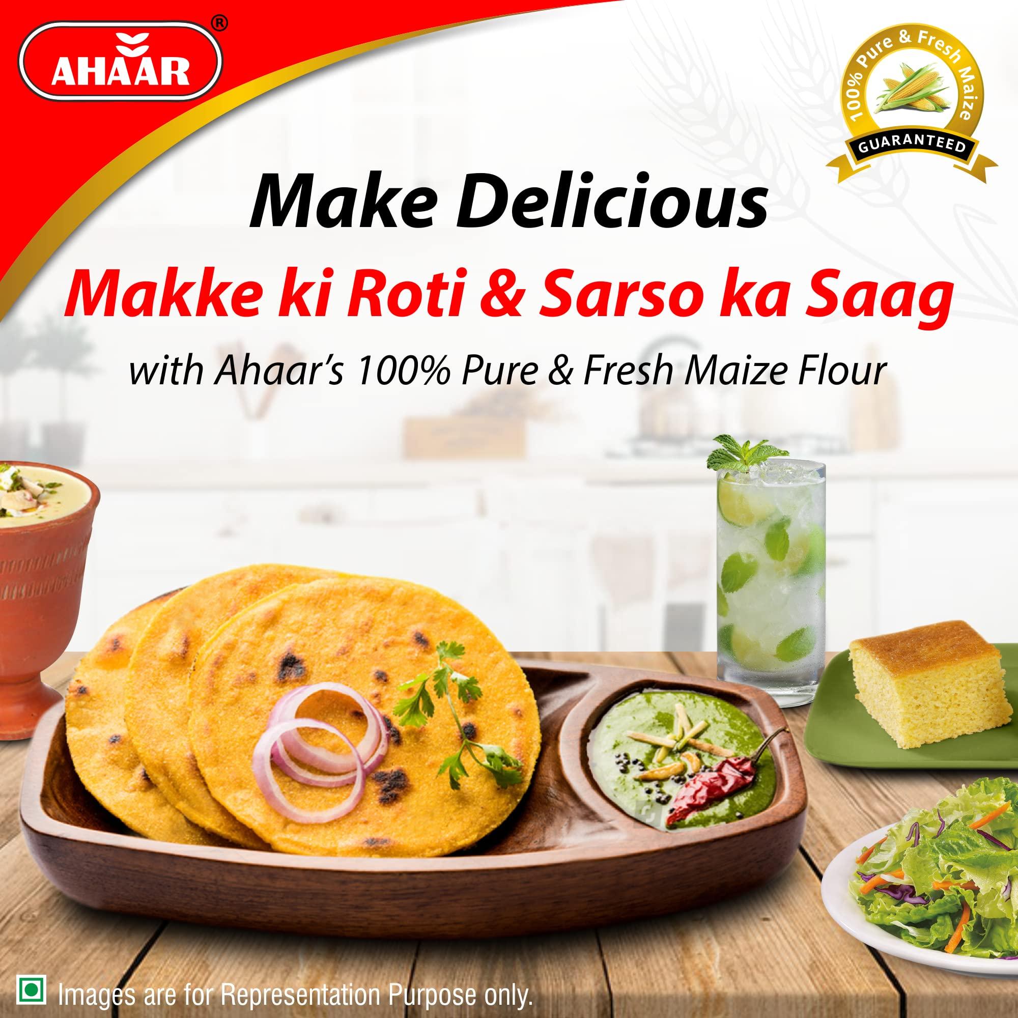 AHAAR Ahaar Makki Atta 1Kg | Corn Flour | Maize Flour