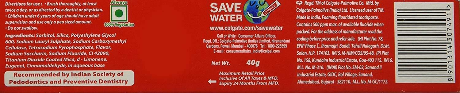 TGC TGC Colgate Kids Toothpaste - 40 g (Bubble Fruit) 2-5 Years