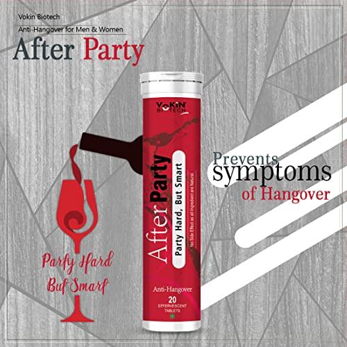 Vokin Biotech Vokin Biotech After Party Anti-Hangover for Men & Women 20 Effervescent Tablets (Pack of 2)