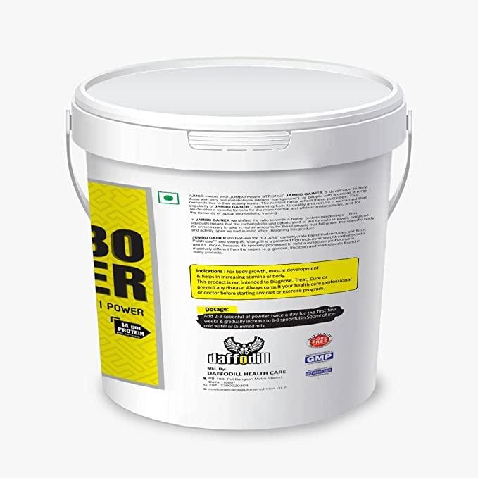 DAFFODILL HEALTHCARE JUMBO GAINER (UNMATCHED STRENGTH SIZE POWER) (CHOCOLATE, 6LBS)