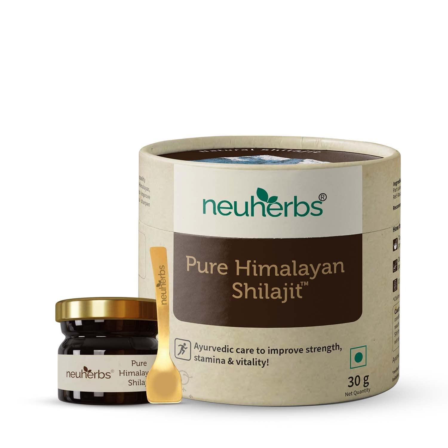 Neuherbs Neuherbs Shilajit - 30g |Himalayan Shilajeet Resin With 75% Fulvic Acid & 84 + Trace Minerals| Ayurvedic Original Shilajit for Endurance, Stamina and strength | Lab Tested for Purity.