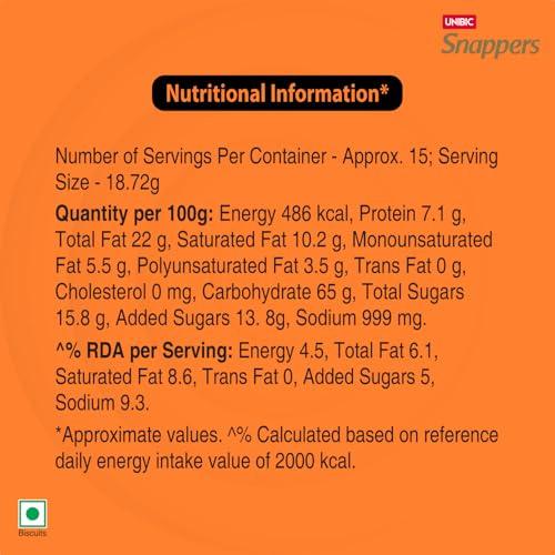UNIBIC FOODS UNIBIC FOODS Snappers Potato Crackers - Indi Spice- 300gm