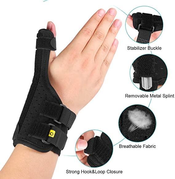 STALWART LIFE STALWART LIFE Thumb Brace Spica Splint Support - Thumb Pain, Sprains, Strains, Arthritis,Tendonitis, Carpal Tunnel & Trigger Thumb Immobilizer ?Neoprene -Universal