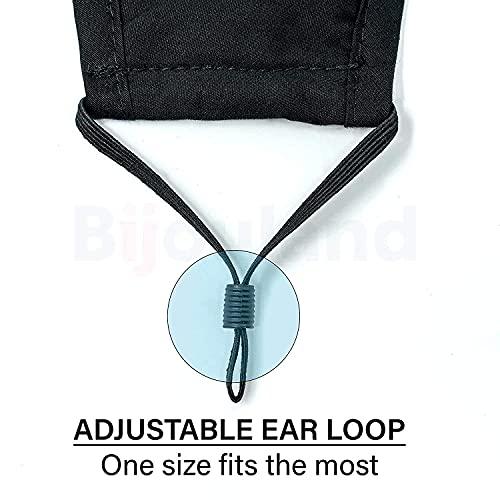 MAPLE MAPLE Boy's and Girl's Cotton Cute Designer Reusable Washable Breathable Face Mask with Adjustable Earloops Without Valve Multicolour (PACK OF 5) (Age 7-14 Years)