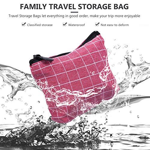 HEALLILY HEALLILY 4Pcs Menstrual Pad Bag Sanitary Pad Bags with Zipper Pouch for Women and Girls