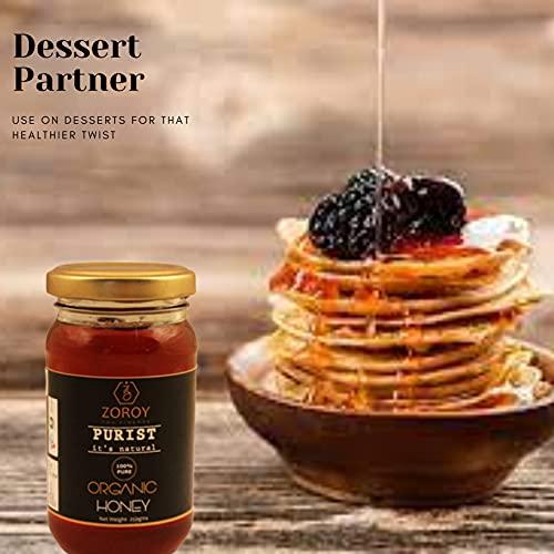 ZOROY THE FINESSE ZOROY THE FINESSE 100% Pure Honey | Organic Honey cultivated from Himalyas | Wild forest Honey | Best Honey for Family | Natural Honey | No Sugar adulteration | 250 Grams