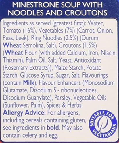 Batchelor's Batchelor's Cup A Soup with Croutons 4 Sachets - Minestrone- 2 Pack, 2 x 94 g