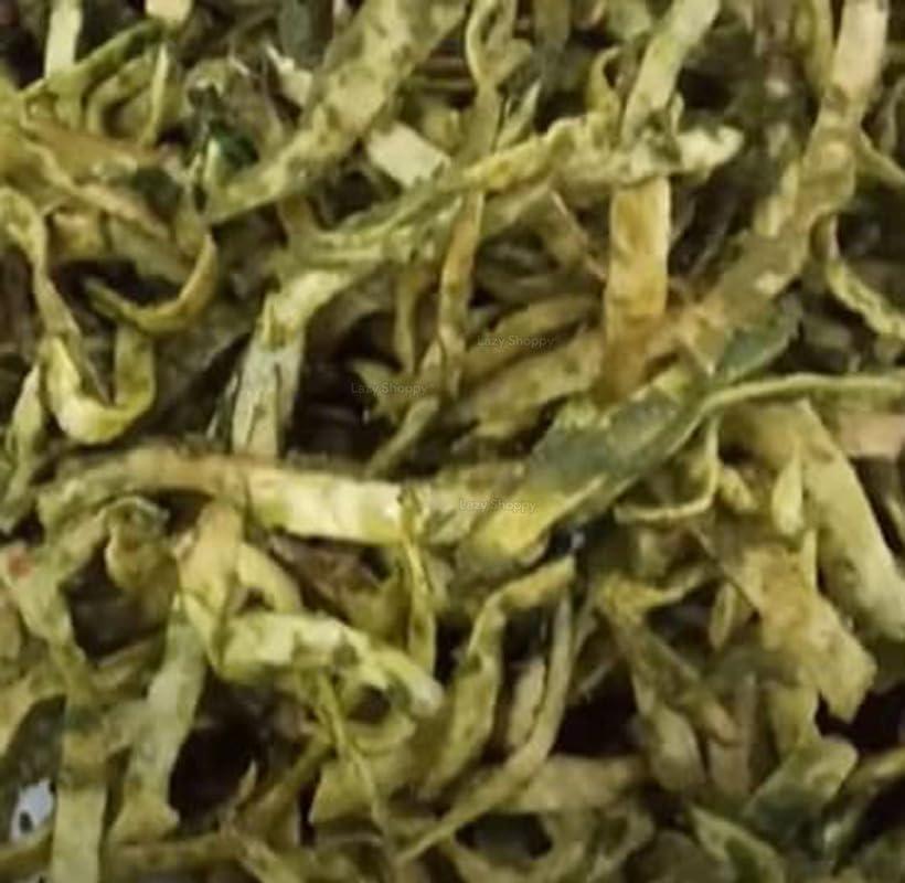 Lazy Shoppy Lazy Shoppy Palak Pudina Chips | Hot Chips | Potato Palak Pudina Palak Chips | Crispy Mint Potato Chips | Green Potato Chips | Home Made Spinach Chips | Pudina Sev | Spicy Chips (1 KG)