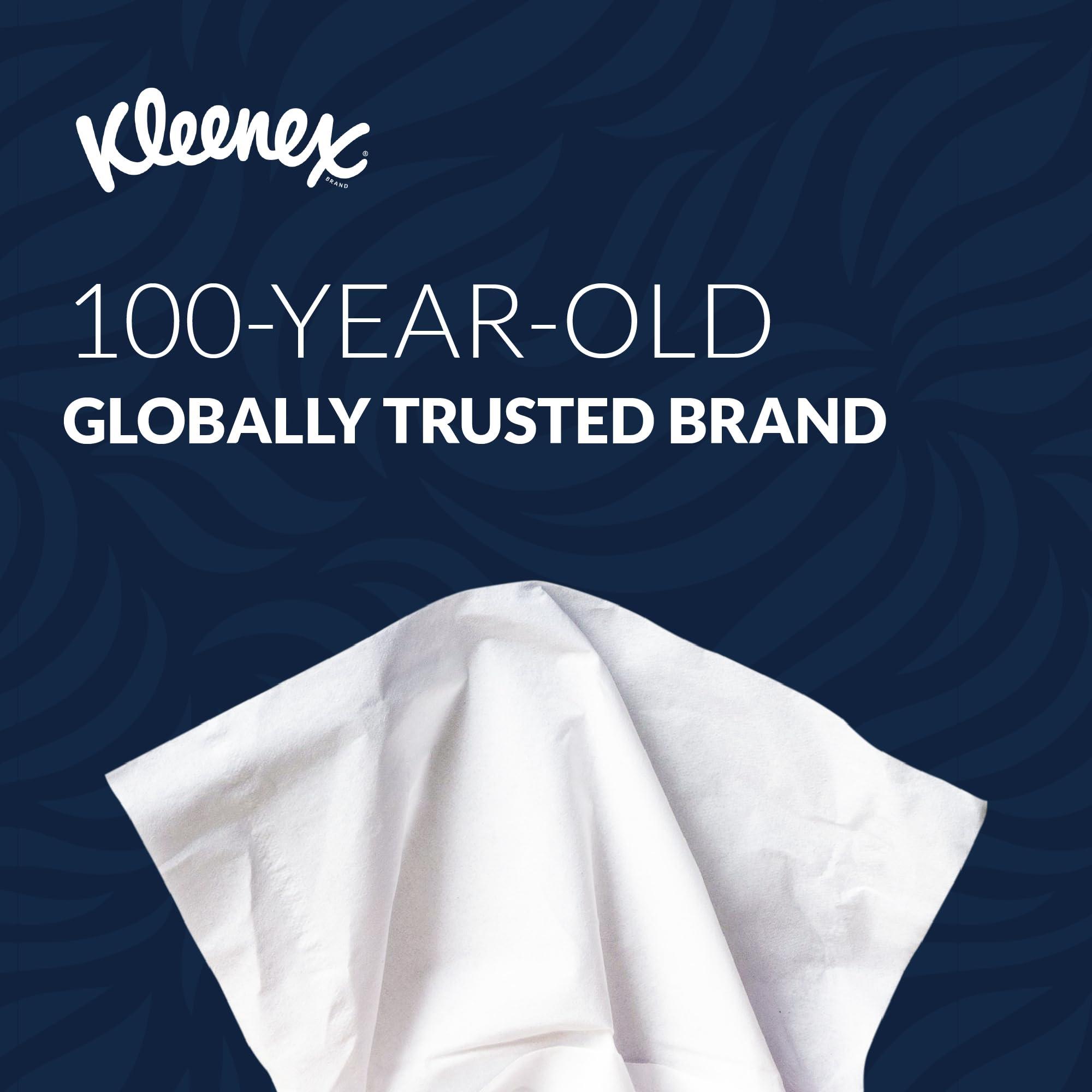 Kleenex KLEENEX® Facial Tissue Box 60036-2 ply Flat Box Facial Tissue - 4 Tissue Boxes x 100 Face Tissues - Sheet Size 20 x 20 cm (400 facial tissue)
