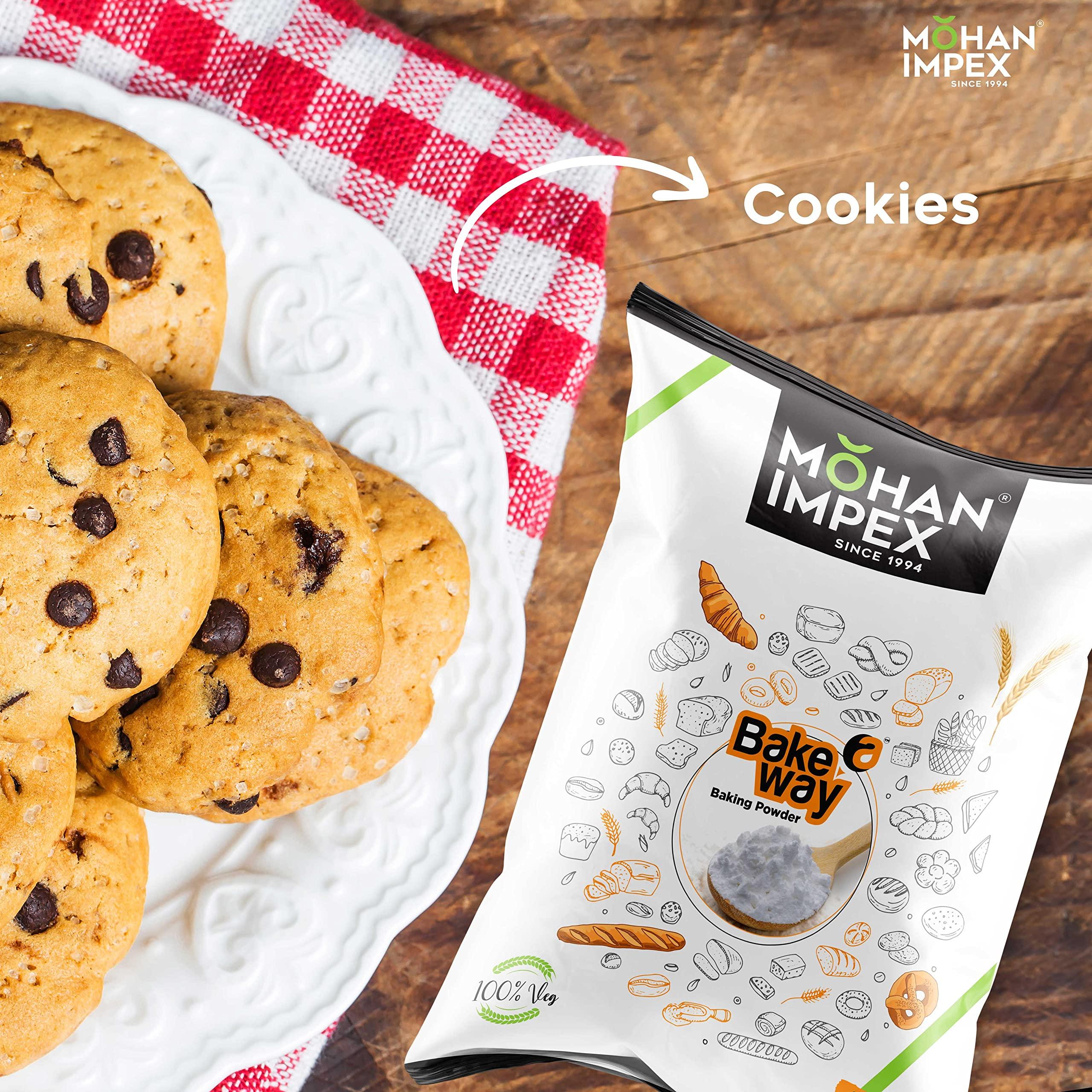 MOHAN IMPEX MOHAN IMPEX Baking Powder, 1 Kg (Pack of 1) | Baking Powder for Baking Cake, Breads, Pizza, Muffins, Dhokla, Idlis, Naans