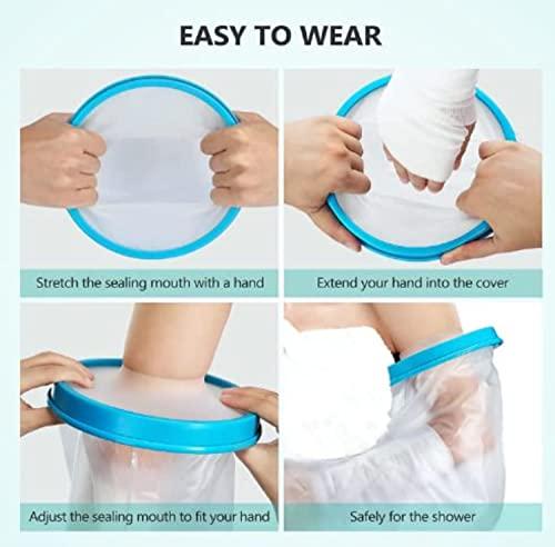 2activelife 2activelife-Waterproof Arm Cast Cover for Shower Adult,Soft Comfortable Watertight Seal to Keep Wounds Dry,Bath,Bandage Protector Cover Perfectly Broken Hand,Wrist,Finger,Elbow with No Mark on Skin Reusable Reusable Cast Protector for Adults to Keep