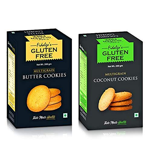 Fidalgo Fidalgo's Gluten Free Multigrain Butter Cookies with Coconut Cookies - 200 Each