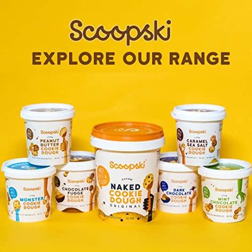 Scoopski Scoopski Edible Cookie Dough Pack of 2 Peanut Butter + Monster, | 4 ways to Eat - Eat Raw, Dunk It, Bake Into Cookies, Top it Over Dessert | No Raw Flour, No Artificial Preservatives, Eggless, 220gm