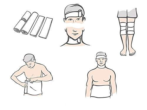 Hindustan Fresh Retail Widely Pure Wet Pack Cotton Patti Set head, neck, kness and abdominal wet pack satvik with user manual