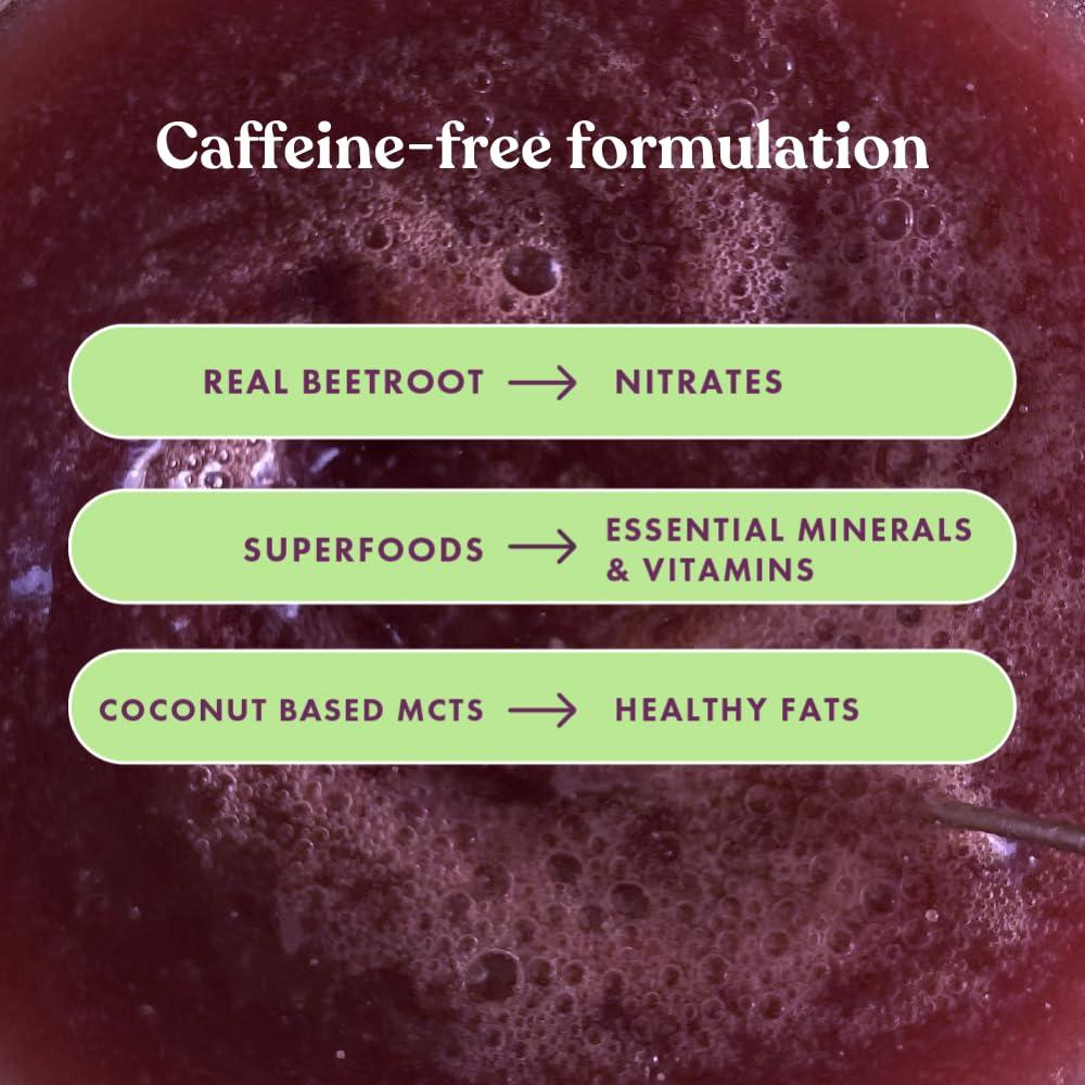 cosmix Cosmix Pure Plant Pre-Workout|For Caffeine-Free Energy&Endurance|For Muscle Recovery|60G (50 Servings)|Beetroot Nitrates&Coconut Mcts|No Preservatives/Added Sugar|Vegan|200G(Pack Of 1),Powder