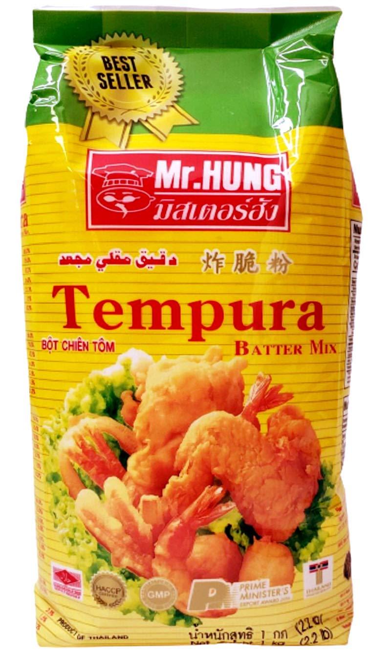 Mr. Hung Mr. Hung Tempura Batter Mix | Japanese Cuisine | Includes Wheat Flour, Rice Flour, Corn Starch | Use With Pakora & Bhajia | Vegetarian (1000 Gram)