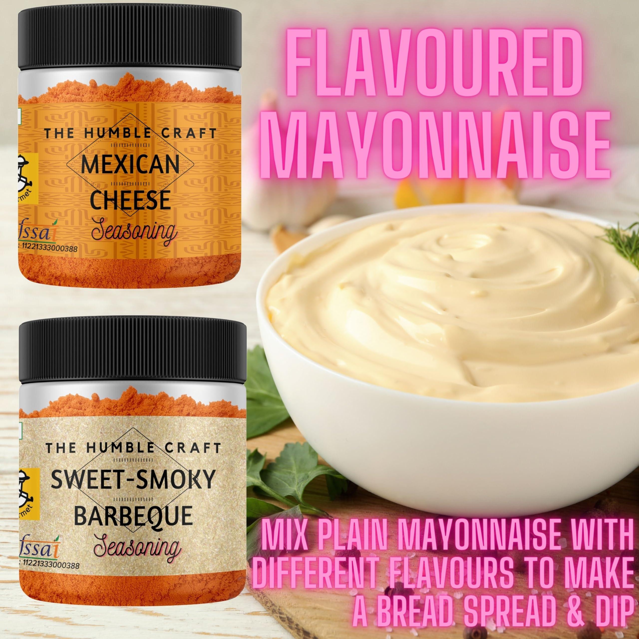 The Spice Rack The Humble Craft Mexican Cheese Seasoning Powder - Popcorn, Fajita, Fries, Taco, Tacos, Nachos, Tortillas, Burrito, Enchilada - 100Gms
