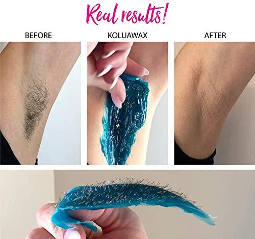 EQUVIA EQUVIA Waxing Kit Wax Warmer Hair Removal with Hard Wax Beans 100 gm. Multiple Formulas Target Different Type of Hair, Eyebrow, Facial, Armpit, Bikini, Brazilian, for Women and Men.