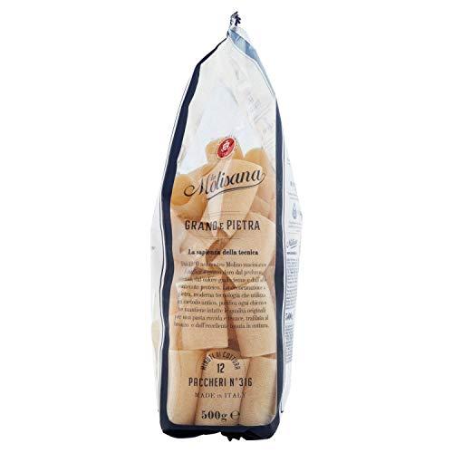 La Molisana La Molisana Paccheri N°316, Durum Wheat Semolina Pasta, 500 g, Cream, (35113)