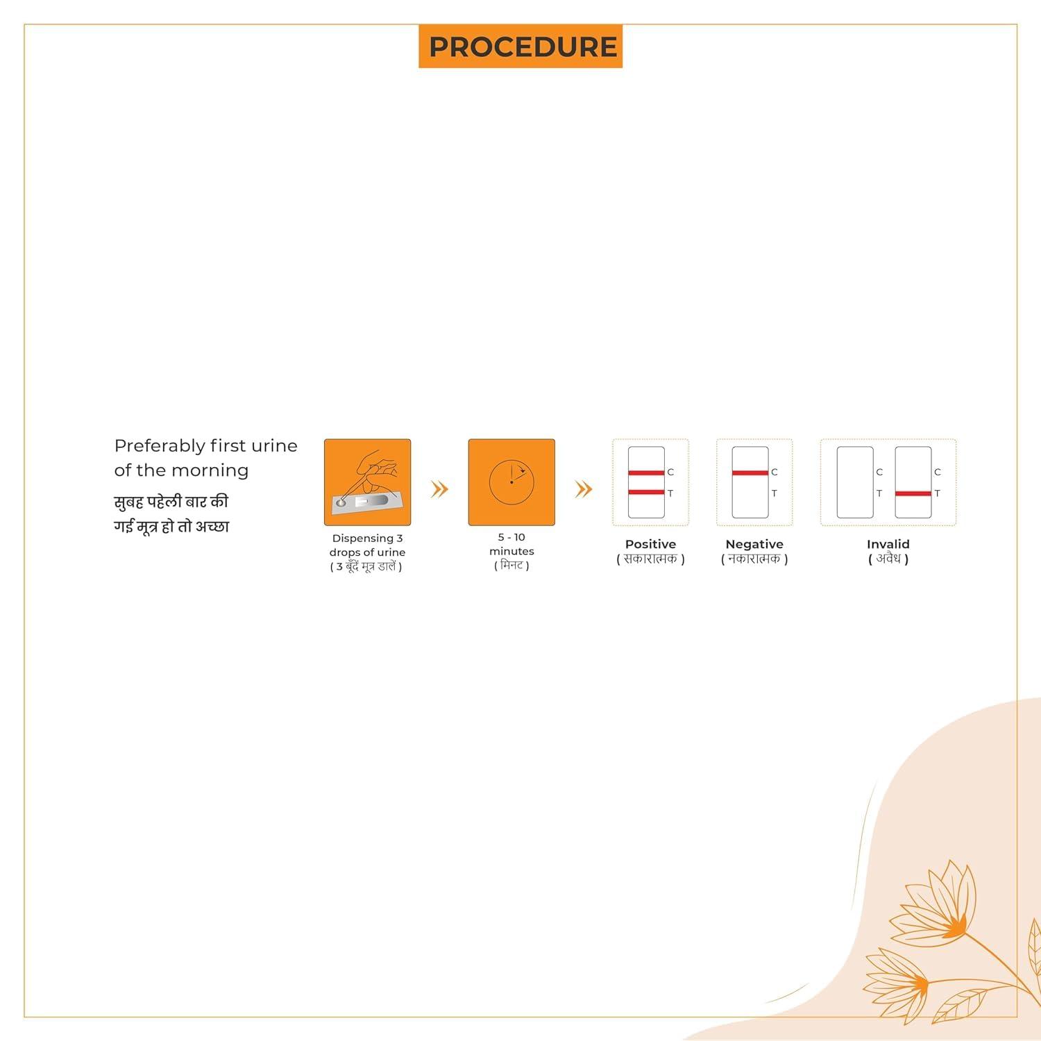 Belly Spot Belly Spot Pregnancy Test Kit | Quick results | One Step Process (Pack of 1)