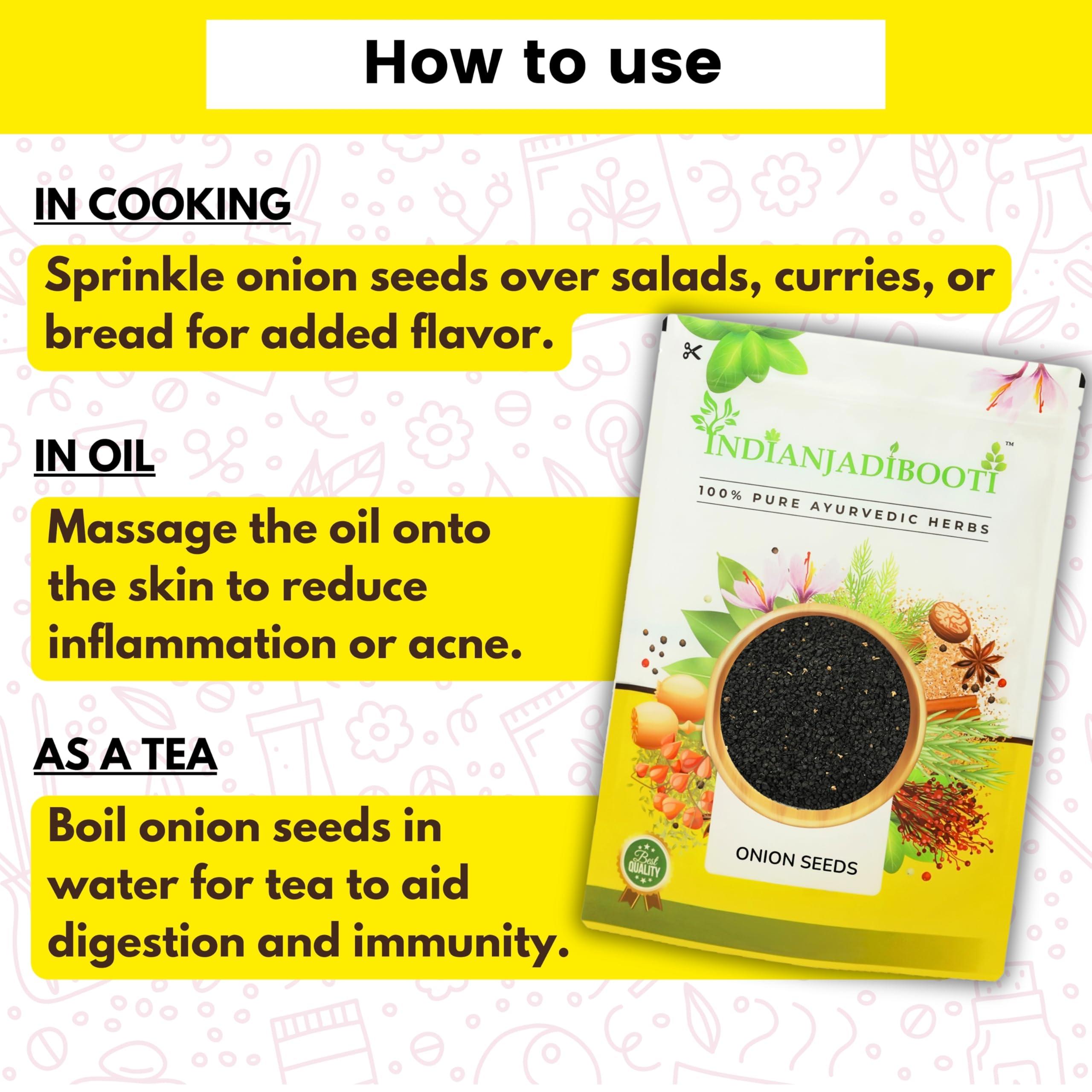 IndianJadiBooti IndianJadiBooti Edible Onion Seeds - Beej Pyaj - Beej Pyaaz - Allium cepa [Not For Germination], 900 Grams Pack