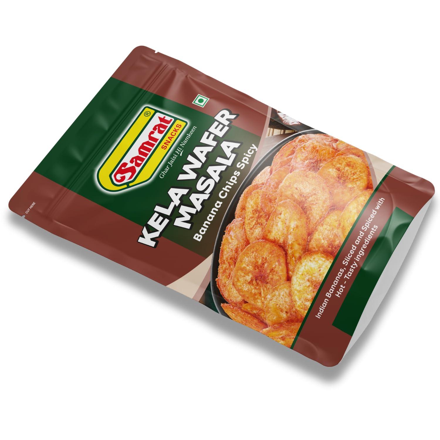 SAMRAT Samrat | Kela Wafer Masala Banana Chips | A Flavorful Snack for Every Craving | 400g |
