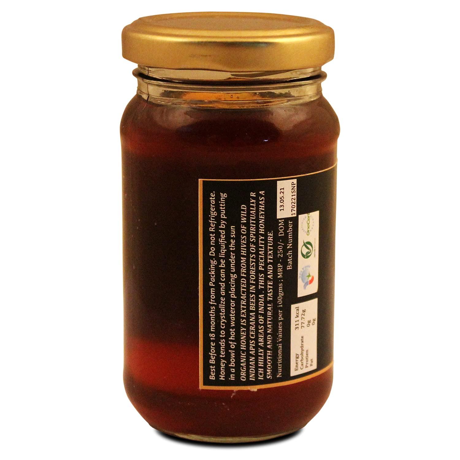 ZOROY THE FINESSE ZOROY THE FINESSE 100% Pure Honey | Organic Honey cultivated from Himalyas | Wild forest Honey | Best Honey for Family | Natural Honey | No Sugar adulteration | 250 Grams