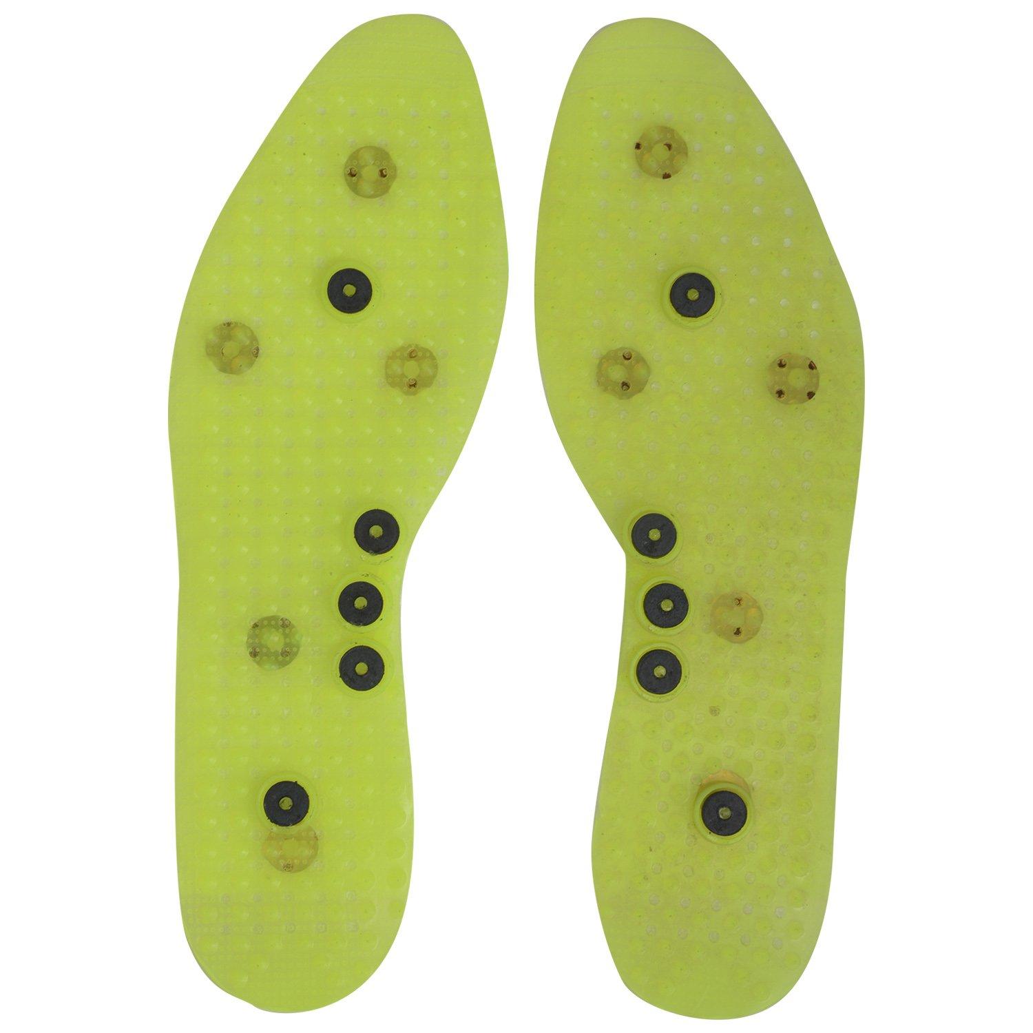 AHCS Acupressure Health Care System Wonder Shoe Sole (Free Size, Yellow)