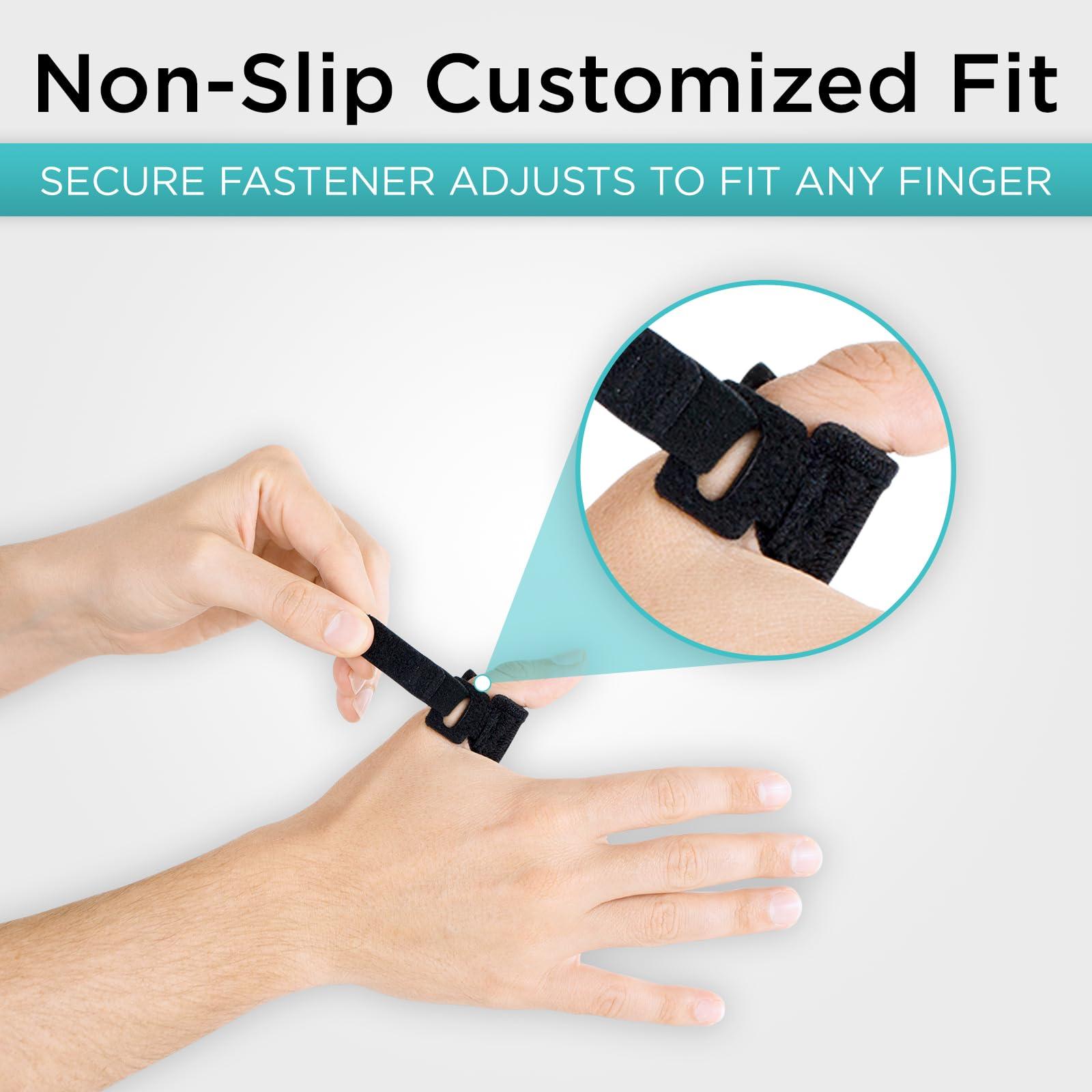 Vive Trigger Finger Splint by Vive - Support Brace for Straightening Curved, Bent, Locked & Stenosing Tenosynovitis Hands - Tendon Release & Pain Relief