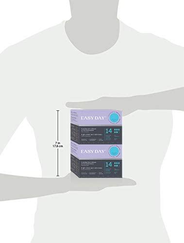 EasyDay EasyDay Overnight/Heavy Flow Sanitary Pads for Women, with Wings, Unscented, Hypoallergenic, Mega Absorbent, Odour & Infection Control, Individually Wrapped, Ultra Thin - 28 Count Pack