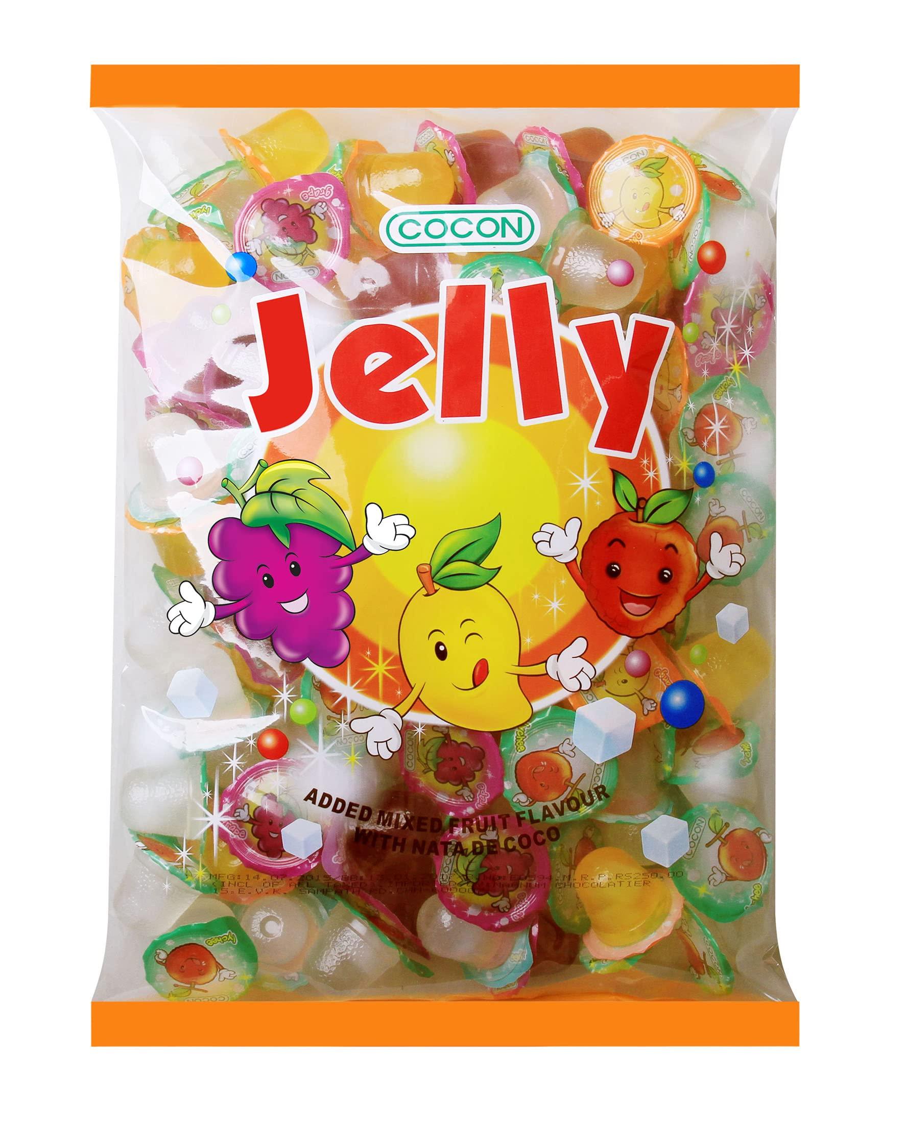 COCON COCON Jelly Added Mixed Fruit Punch Flavour With Nata De Coco 1500Gm