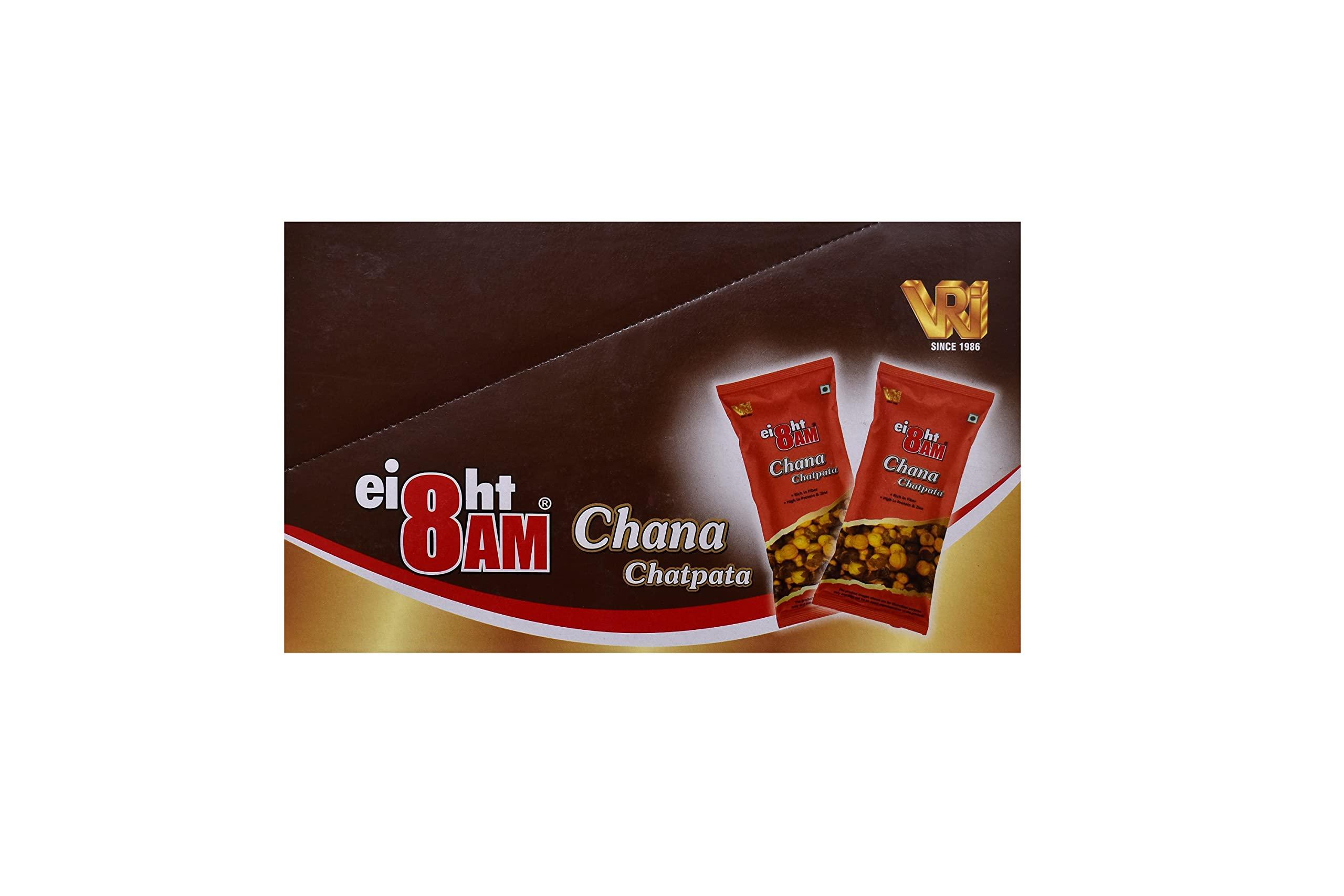 8 AM 8 AM Spicy and Flavorful Chana Chatpata | Perfect for Anytime Snack | Namkeen | Pack of 20