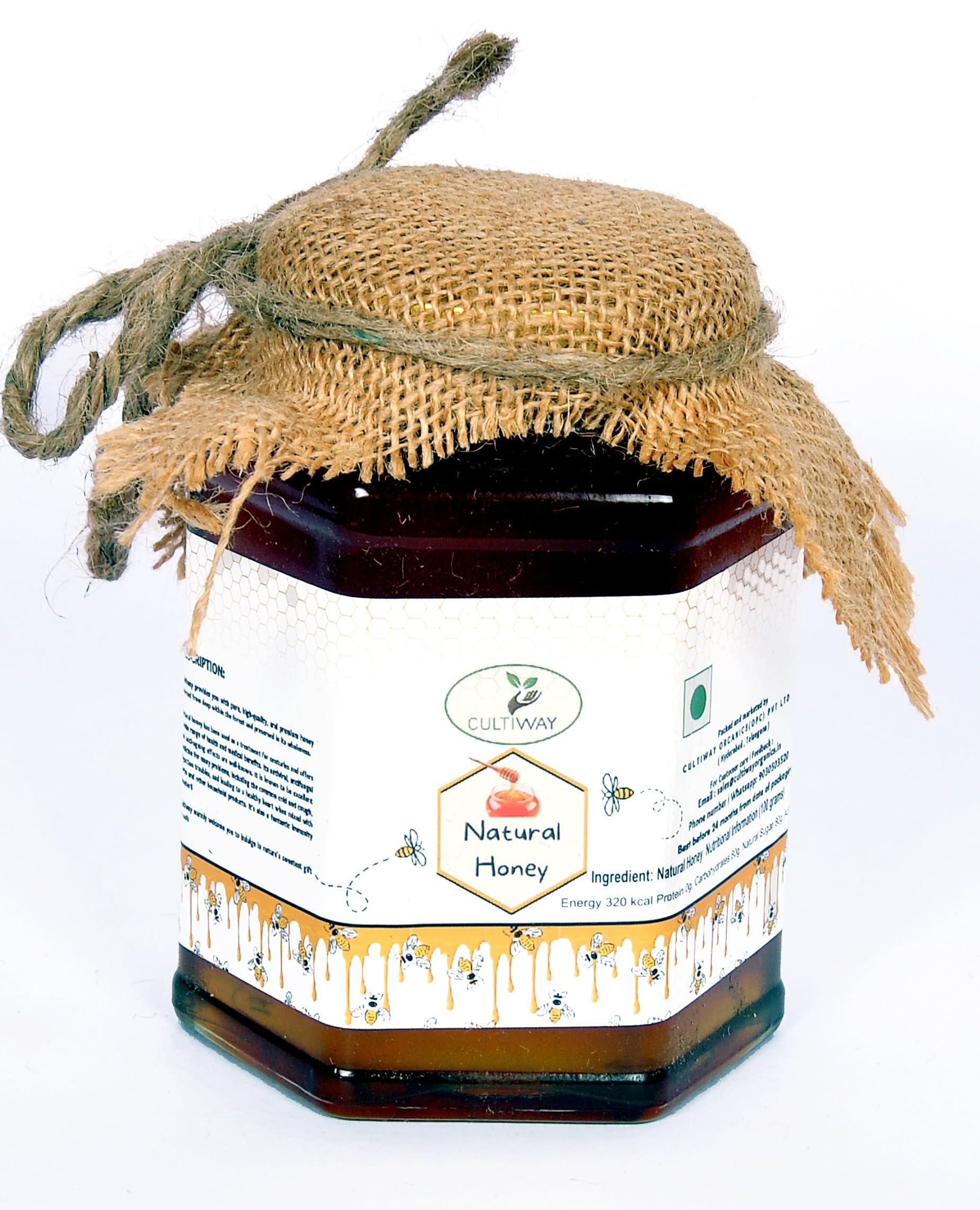CULTIWAY ORGANICS CULTIWAY ORGANICS Natural Honey 100% Pure and Organic, Unfiltered Tested Honey | Raw and Unprocessed 1 KG