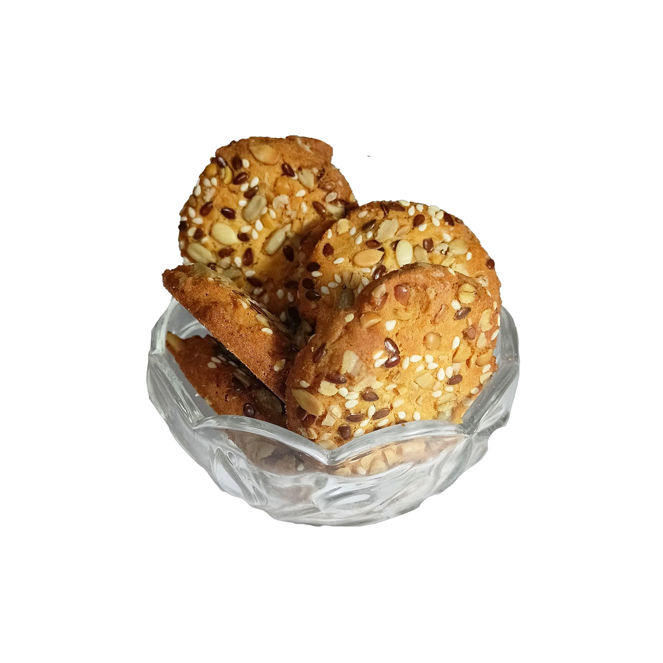 Mid Break MidBreak - Sugar Free Multigrain Cookies | Multigrain Biscuits | Sugar Free Multigrain Biscuits | Premium Handmade Cookies | 300 Gm | Pack of 1