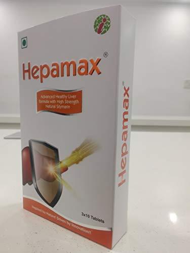 Hepamax Hepamax High Strength Natural Silymarin (Milk Thistle), Liver Detox - Healthy Liver Formula for Men and Women (30 Tablets)