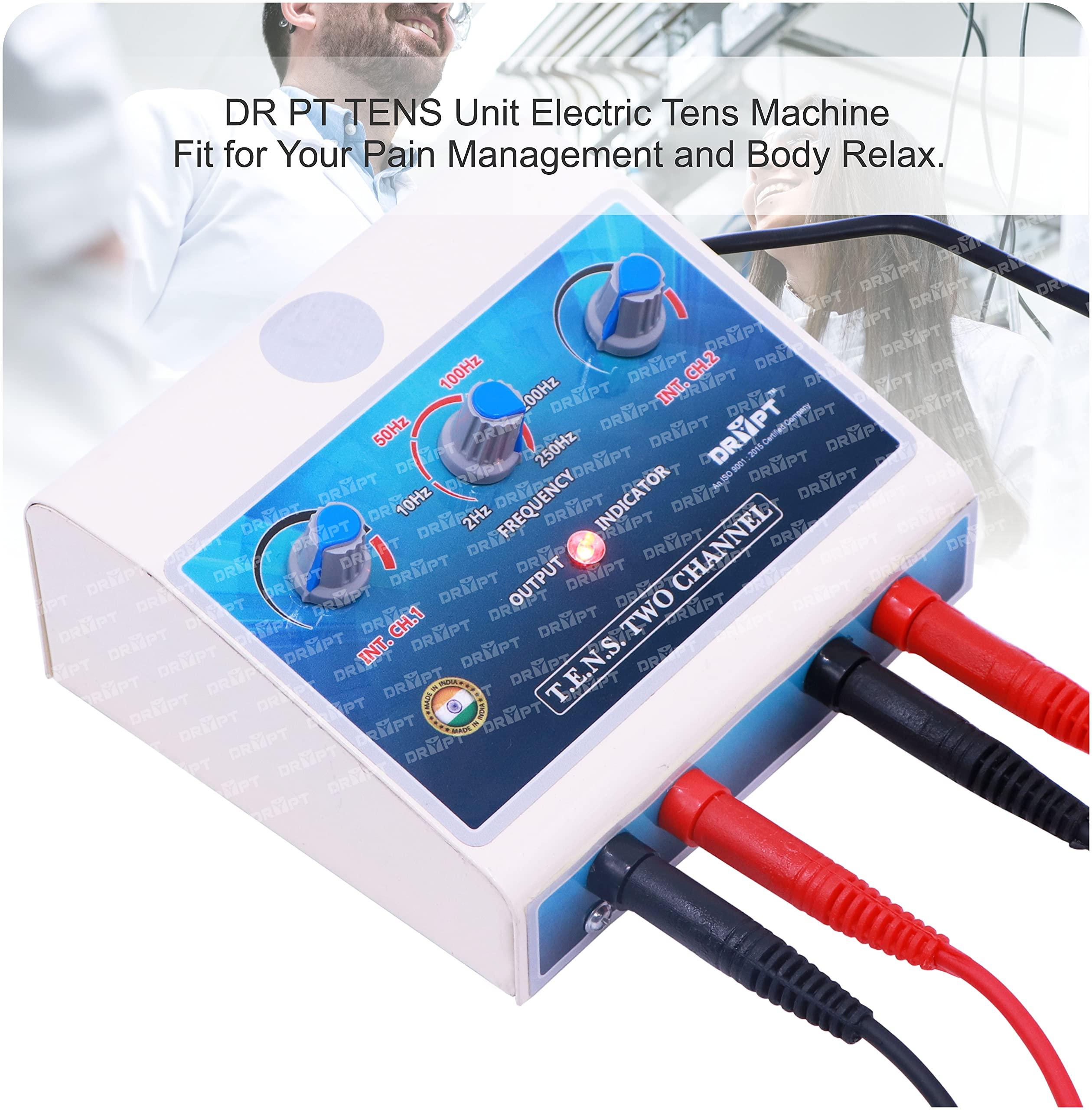 DR PT DR PT Tens Machine for Physiotherapy for All Pain Relief Mini Tens Machine 2 Channel with One Year Warranty