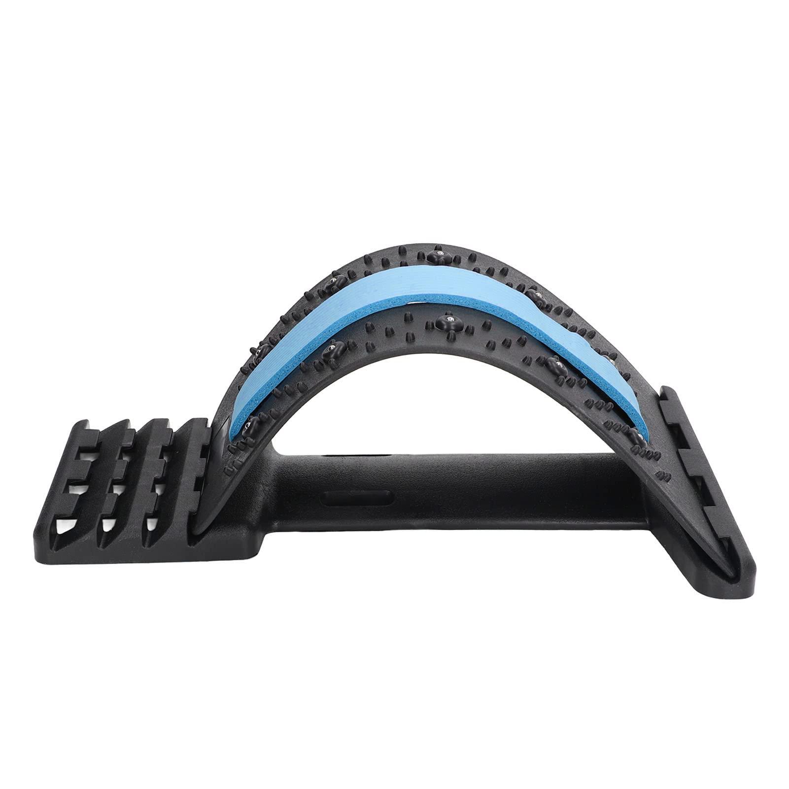 Huleo Back Stretcher, Lightweight Multi-Function Acupuncture Rod Promote Blood Circulation for Back Massagers Blue and Black