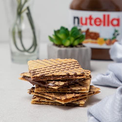 NOVANOVA Nova Nova Nutella Chocolate Waffle Cookies -Box of 5 Nutella Chocolate Waffle Cookies | Vegetarian, 100% Eggless | With No Added Preservatives | Freshly Baked For Your Order