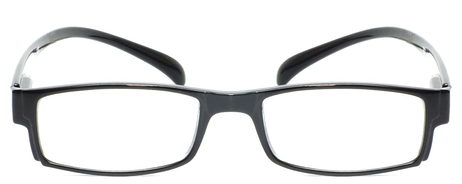 Calabria Calabria 762 Neck Hanging Reading Glasses, Black With Orange Stripes, Medium