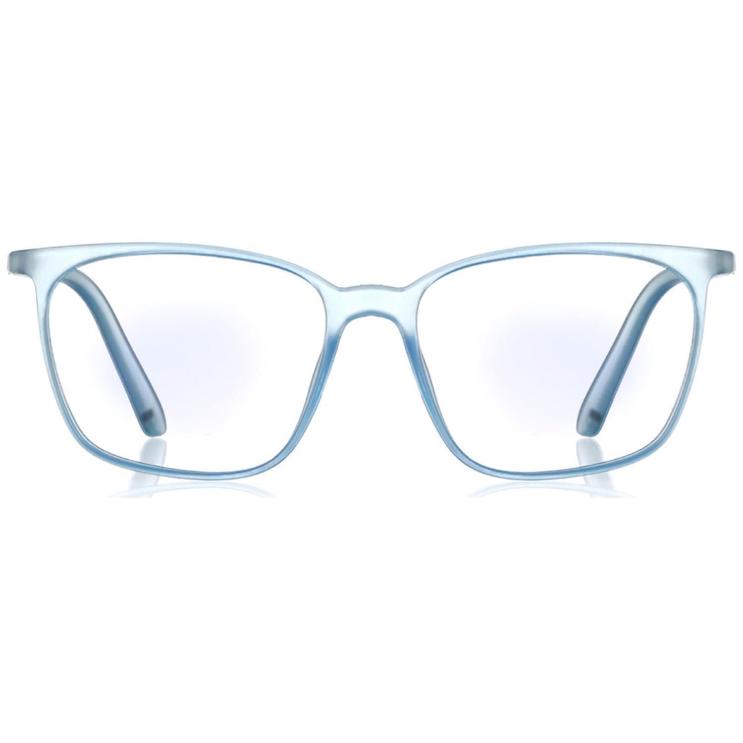 ENRICO ENRICO Bluno Square Zero Power Computer Blue Light Blocking Glasses | Anti Glare Blue Light Filter Glasses for Eye Protection from Laptop/Mobile Screen | Blue cut Reading Glasses for Men & Women