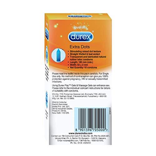 Durex Durex Pleasure Pack (Durex Cherry 50ml, Extra Dots 10s)