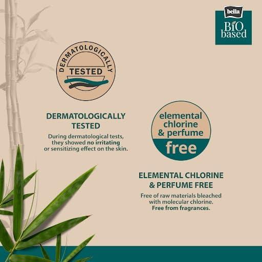 Bella Bella Bio-Based Organic Pantyliner for Women Daily Use | Dermatologically Tested, Vegan, Bamboo Topsheet | Ultra Thin (2mm) | 100% Recyclable Packaging | Biodegradable | Size Small | Pack of 2 - Total 56 Pcs